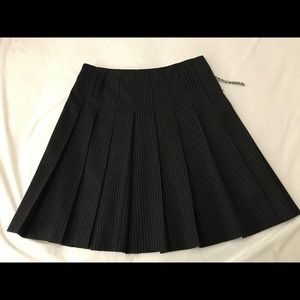 Burberry’s Pleated Wool Skirt
